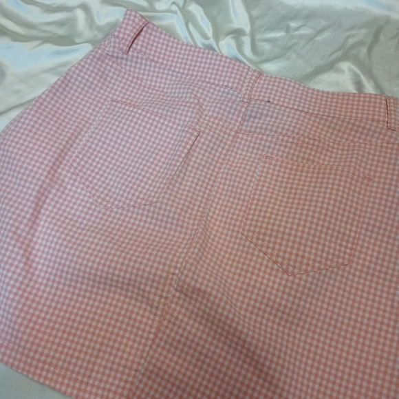 Forever 21 Pink Plaid Mini Skirt - Picture 5 of 5